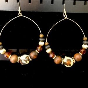 Dangling Hoop Earrings